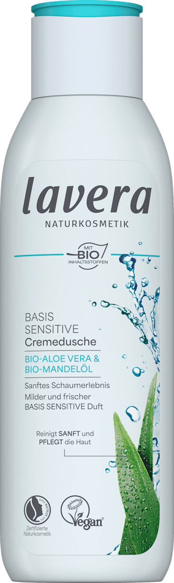 lavera NATURKOSMETIK Cremedusche Basis Sensitiv Bio Aloe Vera & Bio  Mandell, 250 ml | dm.at