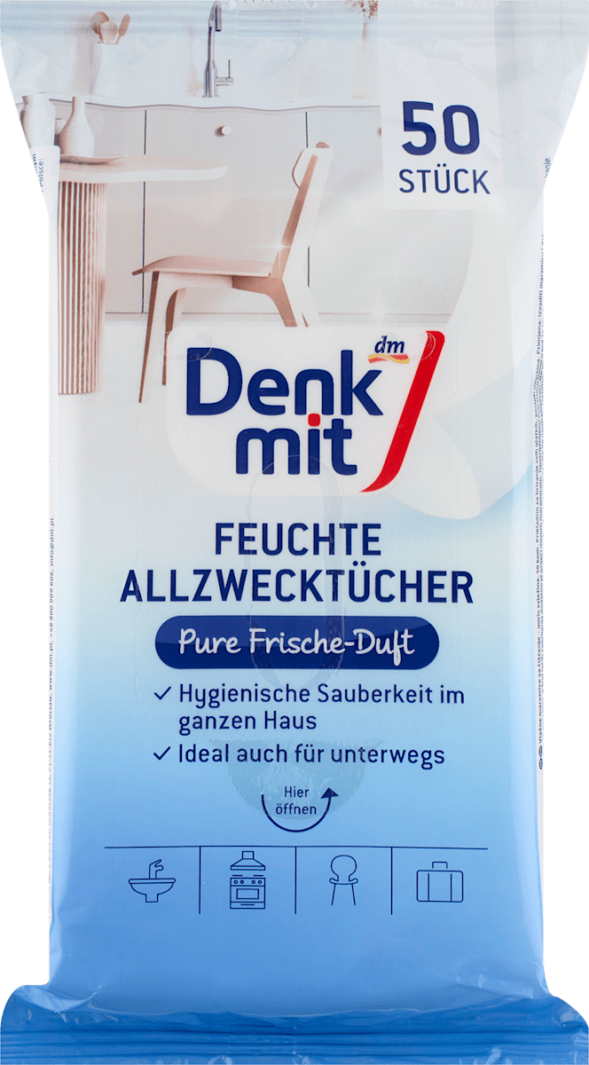 Denkmit Feuchte Allzwecktücher Pure Frische, 50 St dauerhaft günstig online kaufen