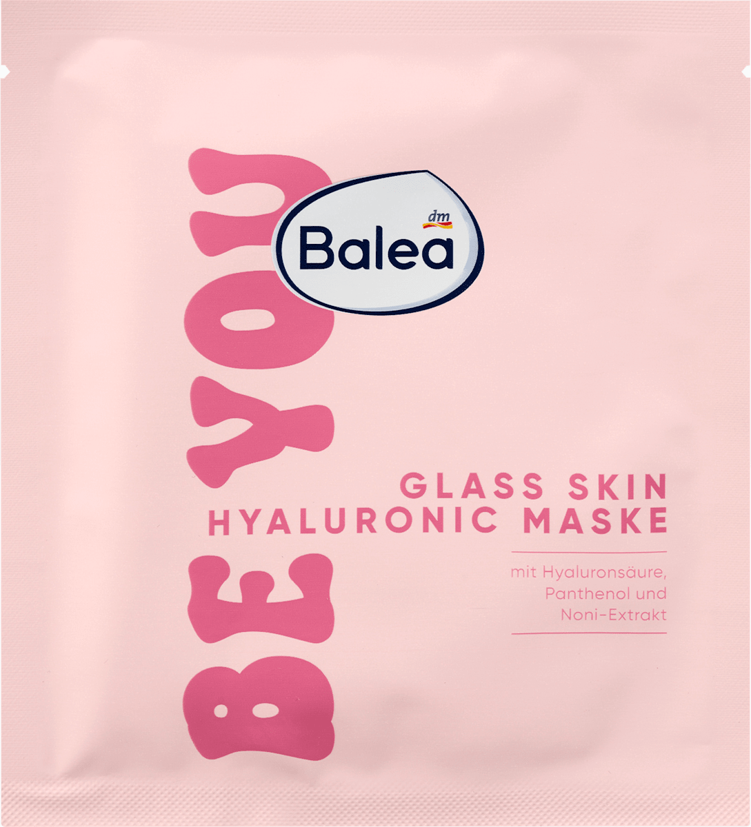 Balea Maska za obraz iz hidrogela GLASS SKIN HYALURONIC BE YOU, 1 kos ...