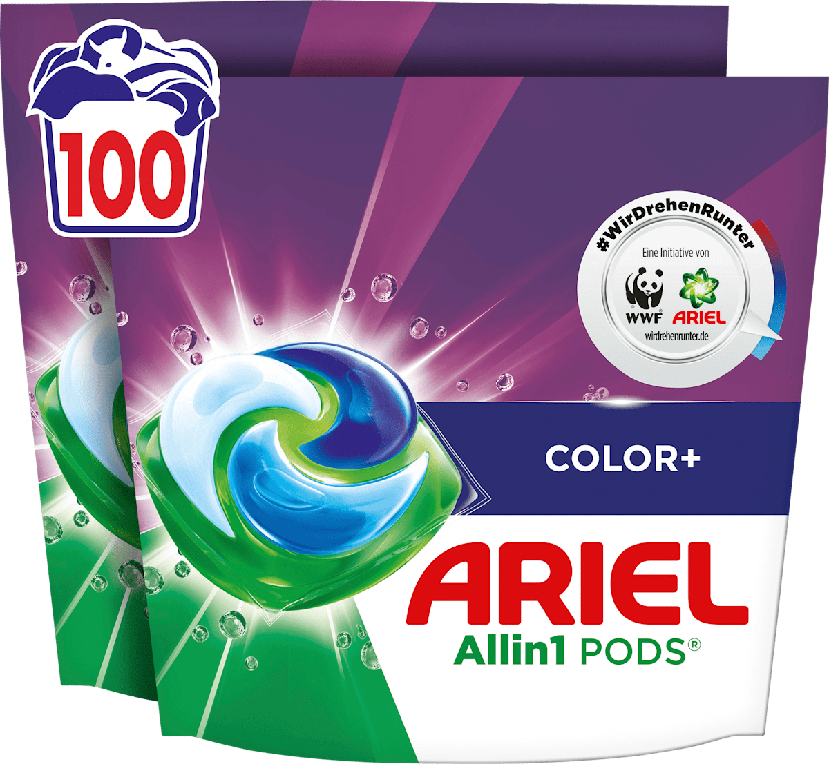 ARIEL Colorwaschmittel Pods, 100 Wl dauerhaft günstig online kaufen