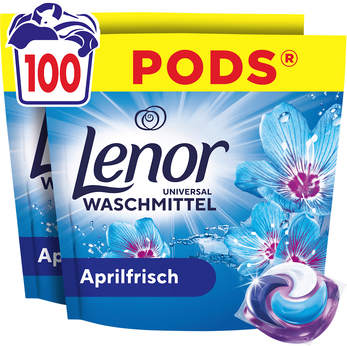 Lenor Vollwaschmittel Pods Aprilfrisch, 100 Wl dauerhaft gnstig online  kaufen | dm.de