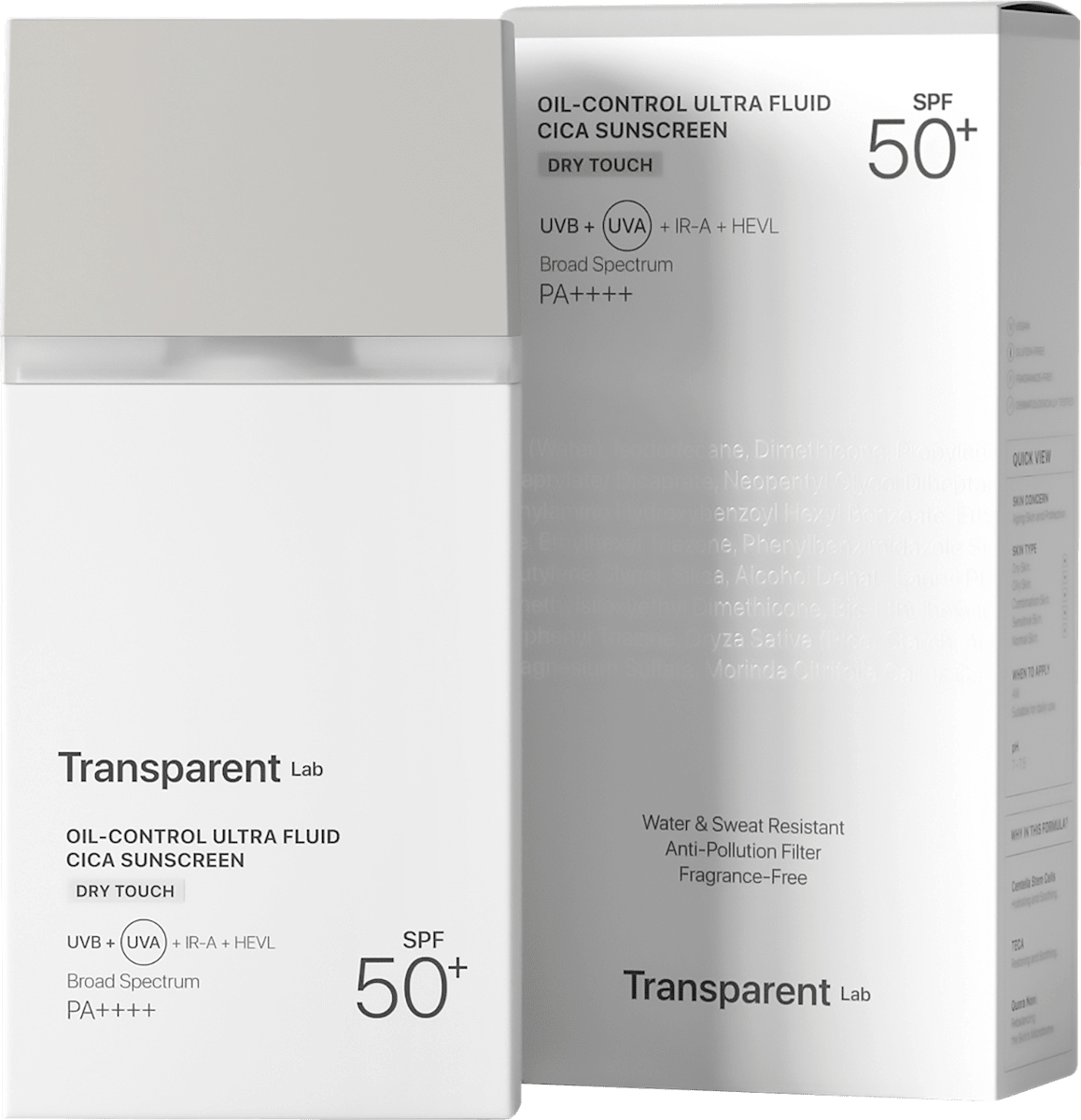 Transparent Lab Gesichtsfluid Oil-Control Ultra Fluid Cica Sunscreen ...