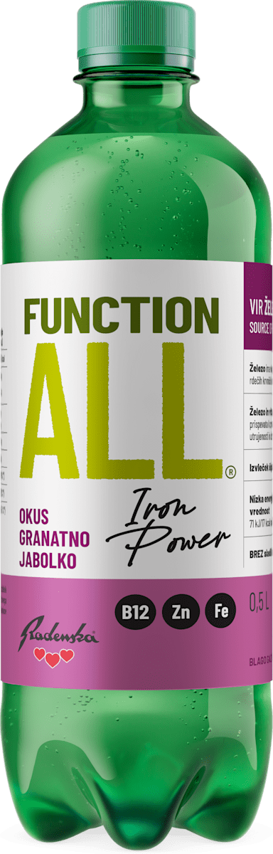Radenska Funkcionalna pijača FunctionALL Iron Power, gazirana, 0,5 l ...