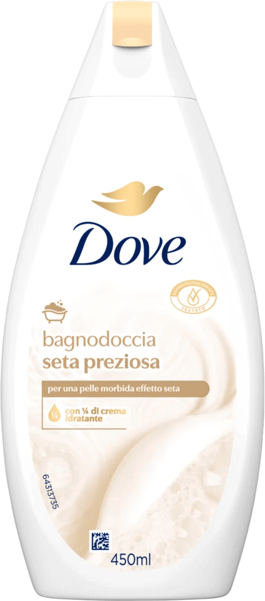 White dove　② Dove Gel de duș bagnodoccia seta preziosa, 450 ml | dm.ro