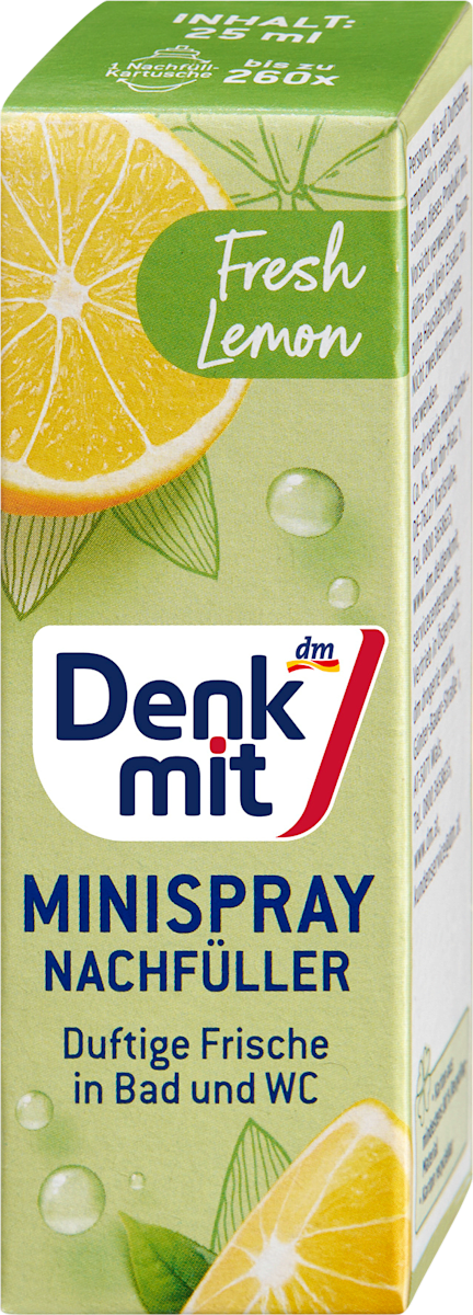 Denkmit Lufterfrischer Minispray Fresh Lemon Nachfüllpack, 25 ml dauerhaft günstig online kaufen