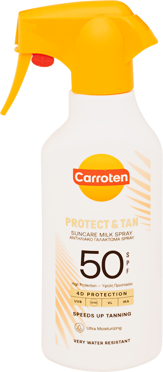 Carroten Naptej spray FF50, Protect & Tan, 270 ml | dm.hu