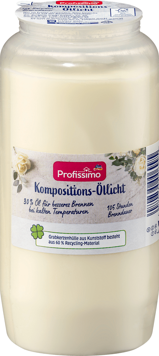 Grabkerze Nr.7 weiß, 1 St