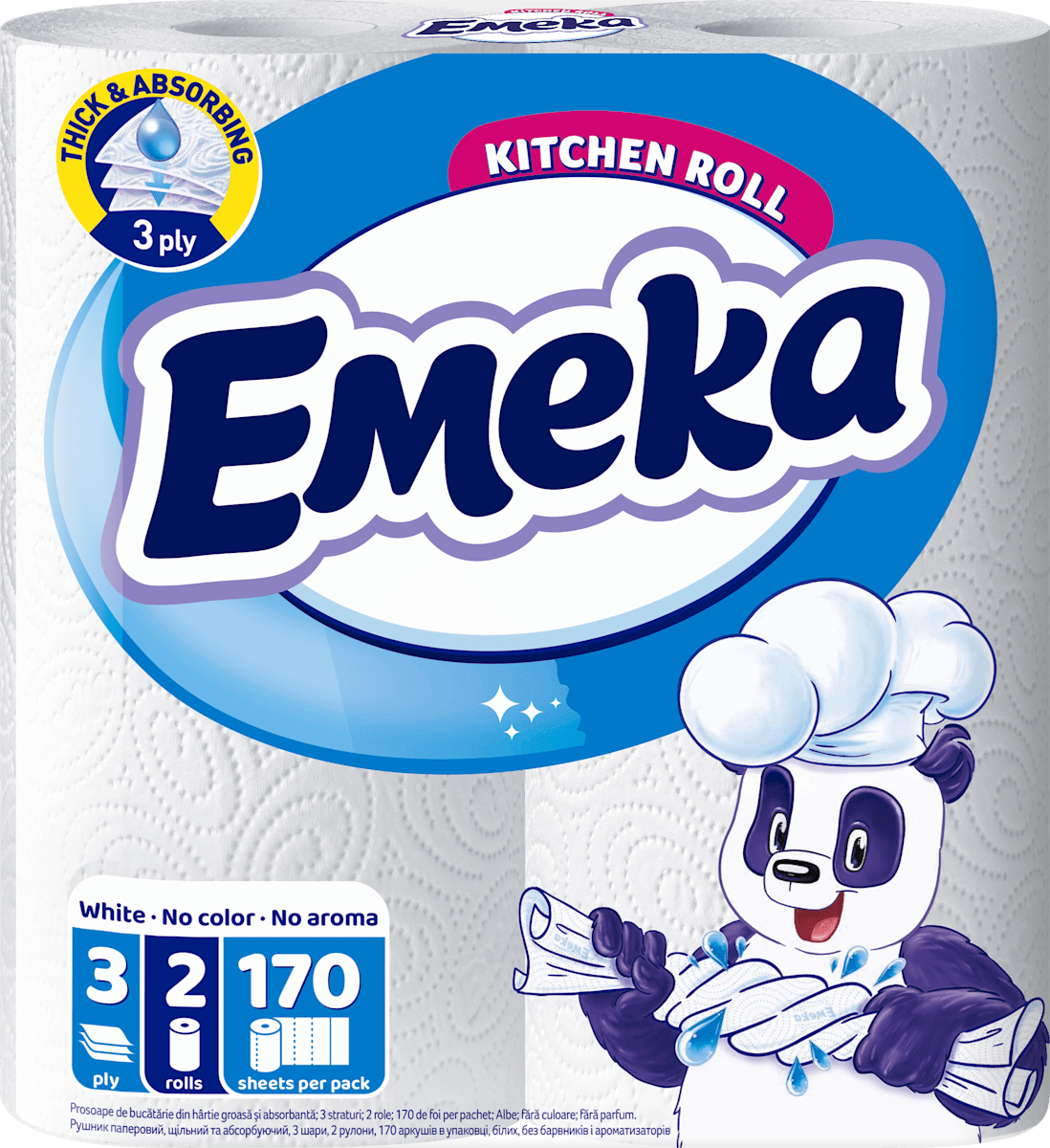 Emeka Кухненска ролка white, 3-пластова, 2 бр | dm България