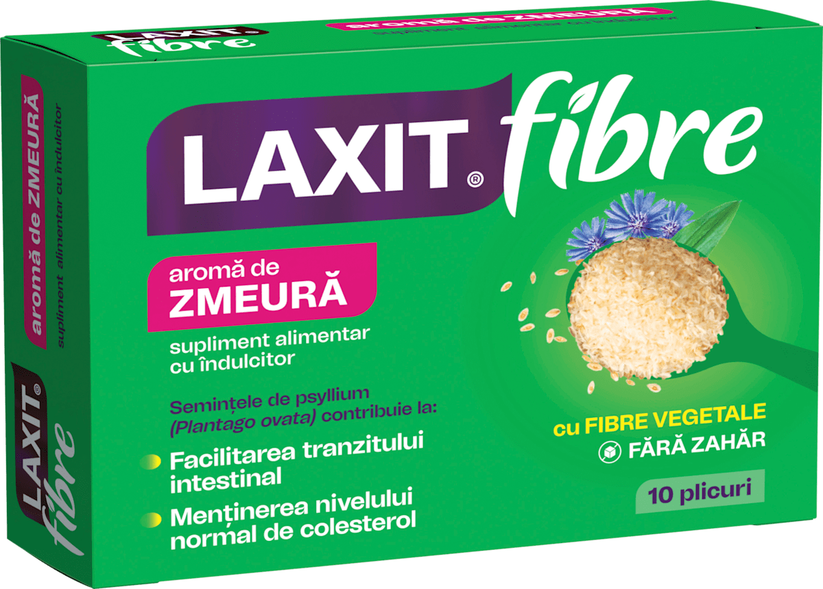 Pharmesthetic 3点 Fiterman Pharma Laxit fibre aromă zmeură, 10 buc | dm.ro