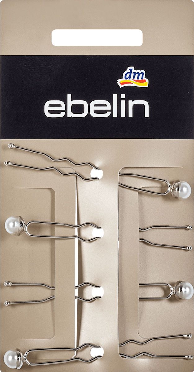 ebelin Haarnadeln mit Perlen, 4 St