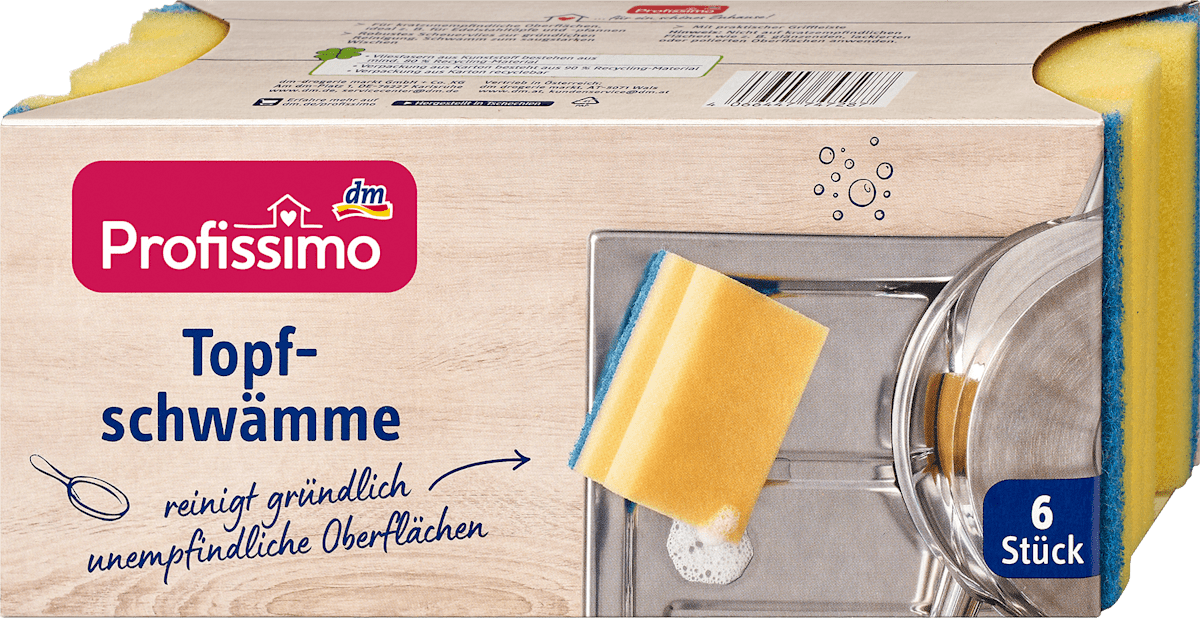 Profissimo Topfschwämme, 6 St dauerhaft günstig online kaufen