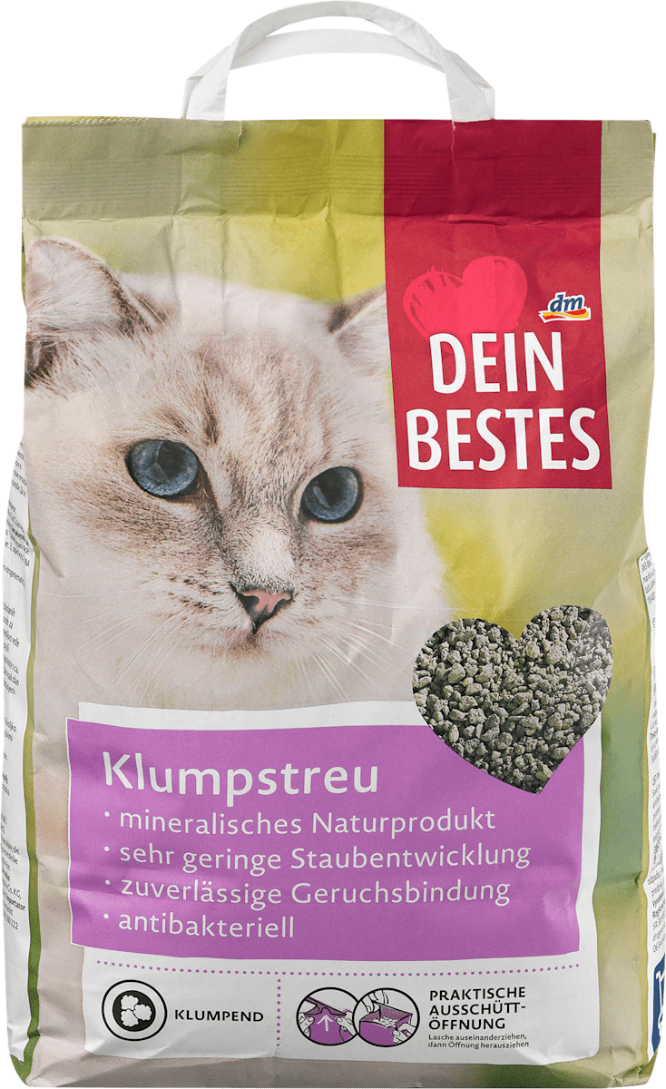 Dein Bestes Katzenstreu, Klumpstreu, 8 l dauerhaft gnstig online kaufen |  dm.de