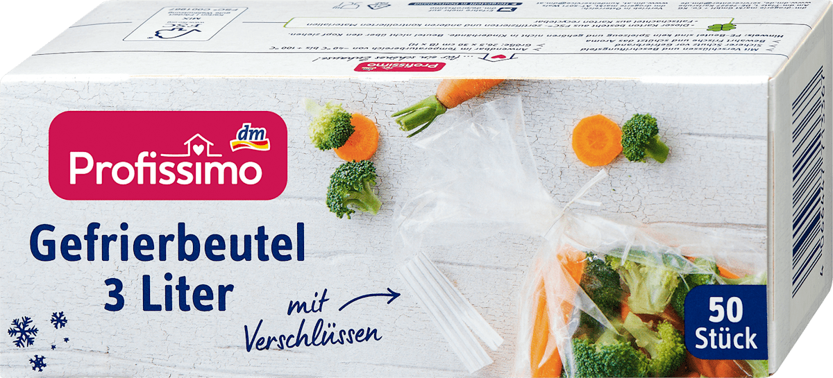 Profissimo Gefrierbeutel 3 l mit Schnellverschluss, 10 St: Preis, Angebote & Bewertungen