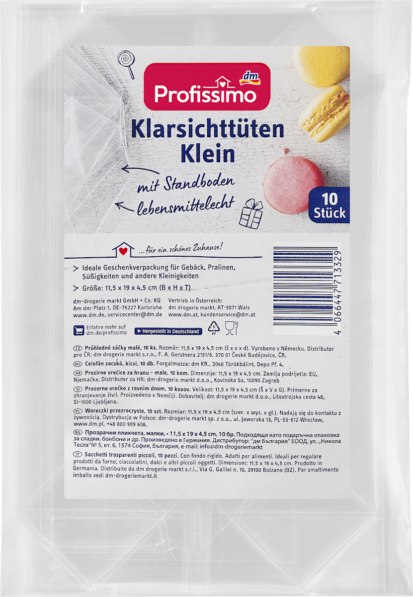 Profissimo Klarsichttüten klein, 10 St dauerhaft günstig online kaufen