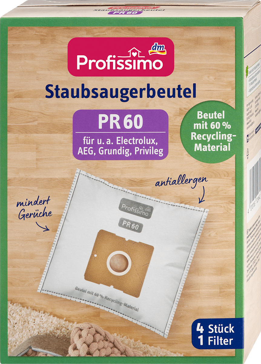 Staubsauger PR60 & Filter, 4 St