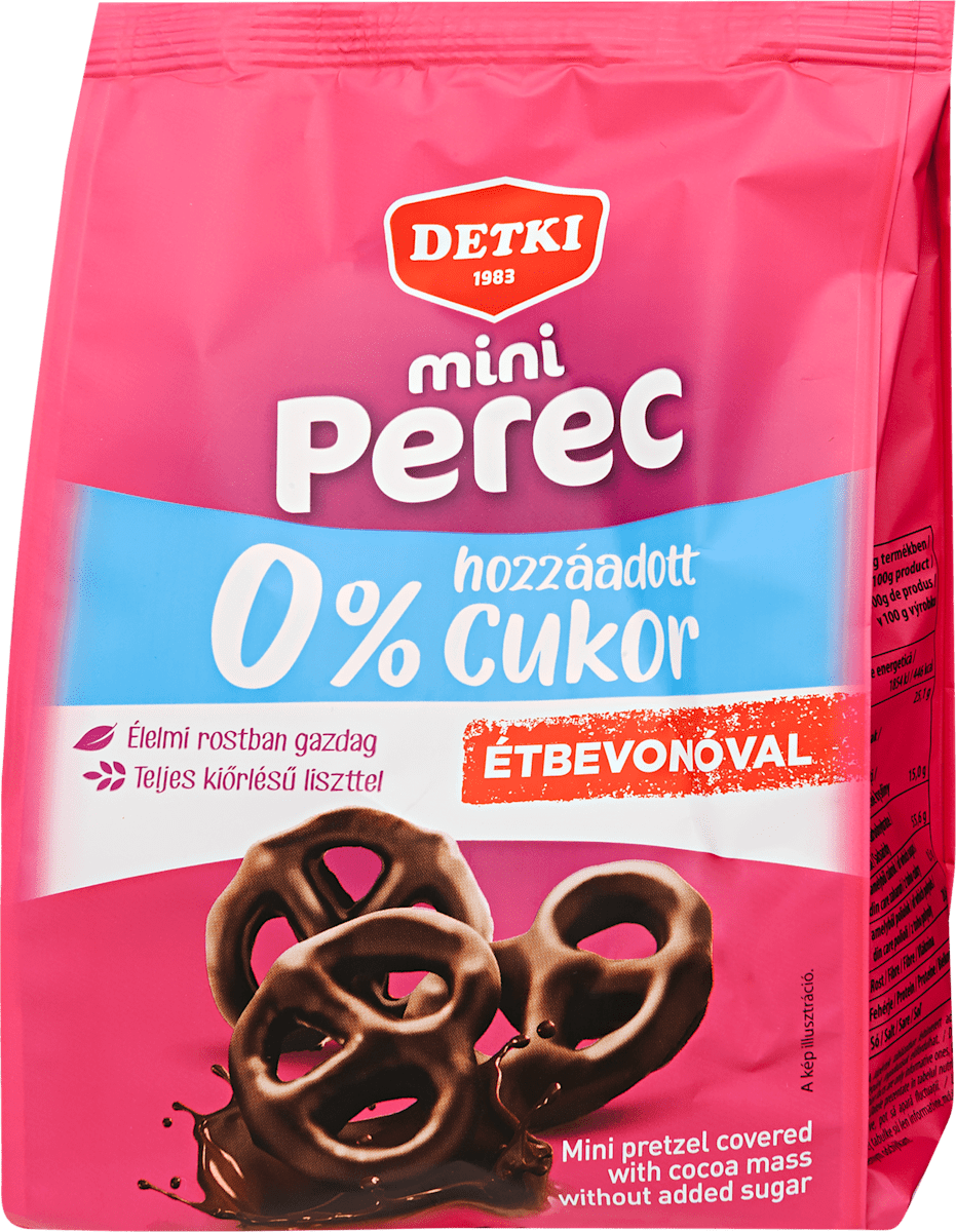 Detki Mini perec étbevonóval, hozzáadott cukor nélkül, 150 g | dm.hu