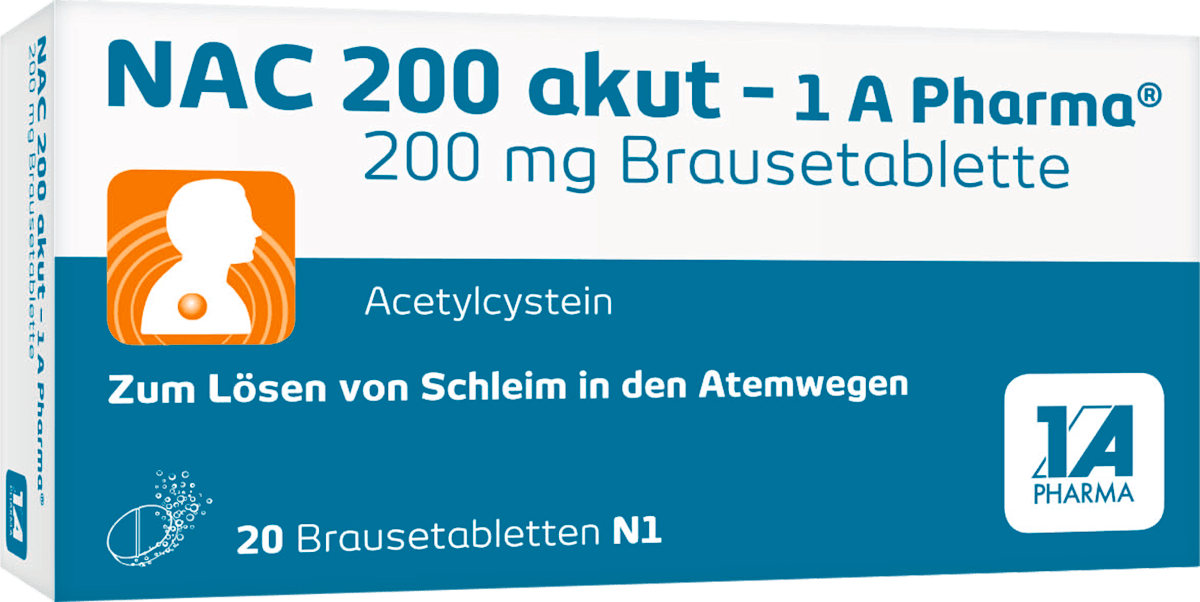 1A Pharma NAC 200 akut - 1A Pharma Brausetabletten, 20 St dauerhaft ...