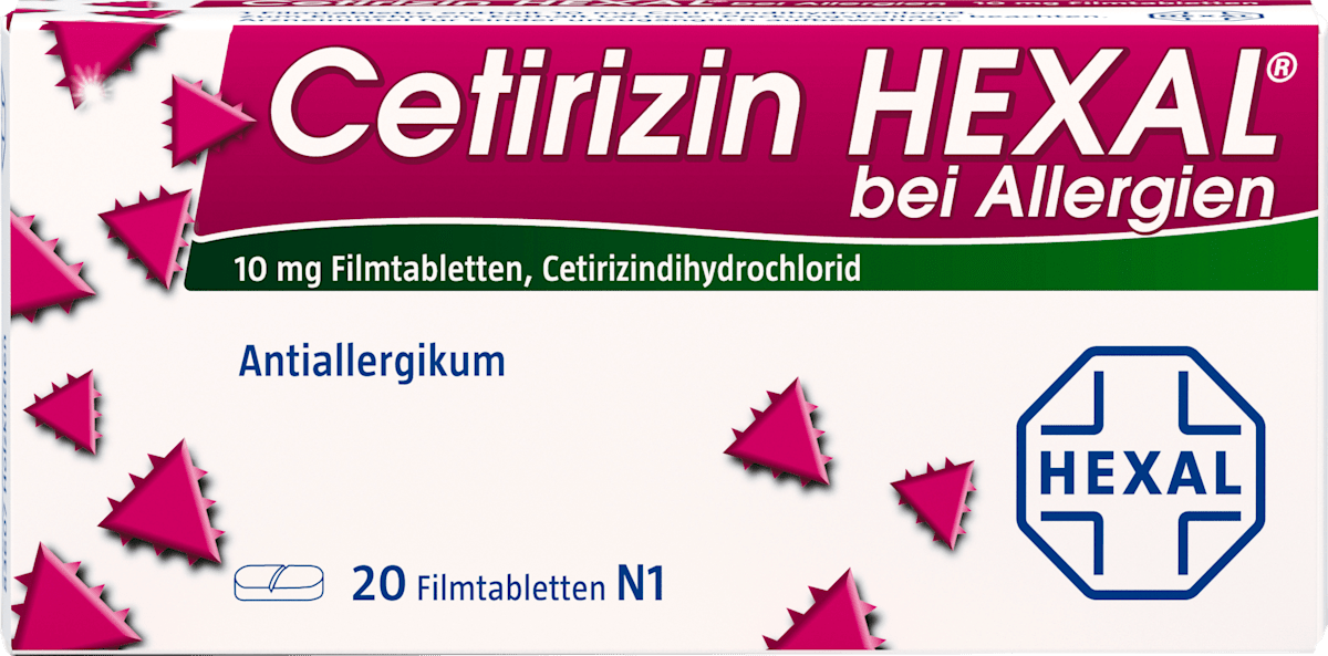 HEXAL Cetirizin HEXAL Filmtabletten 10mg, 20 St dauerhaft günstig ...