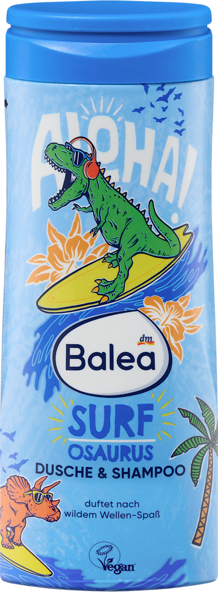 Kinder Duschgel & Shampoo 2in1 Surfosaurus, 300 ml