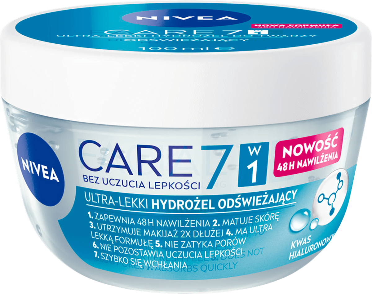 NIVEA Ultra-lekki Hydrożel odświeżający Care 7w1, 100 ml kupuj w