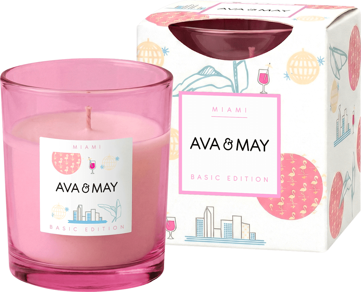 AVA & MAY Duftkerze im Glas Miami, 1 St dauerhaft günstig online kaufen ...