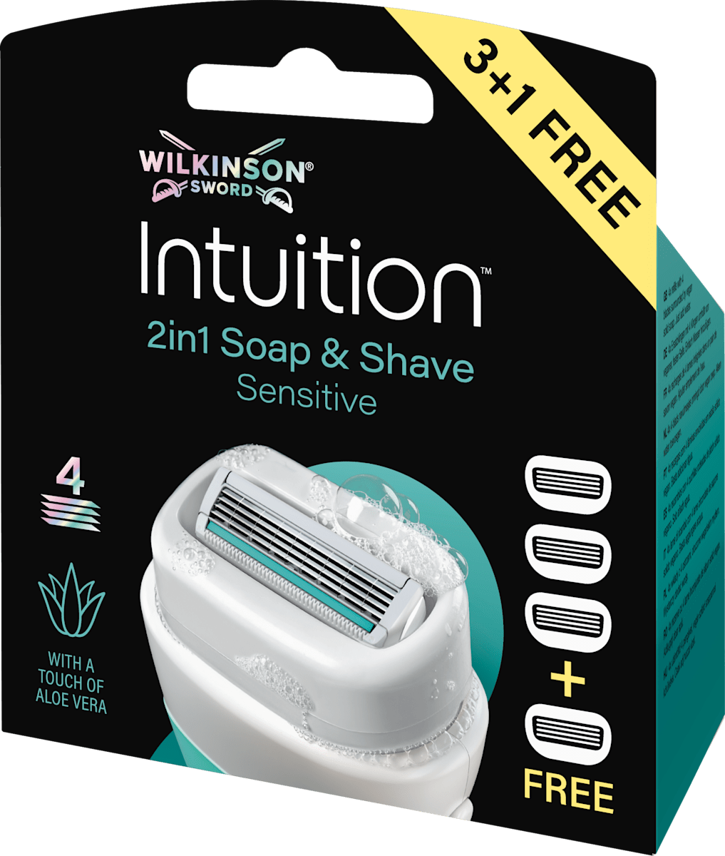 WILKINSON SWORD Nadomestne britvice Intuition Sensitive Care Soap, 4 ...