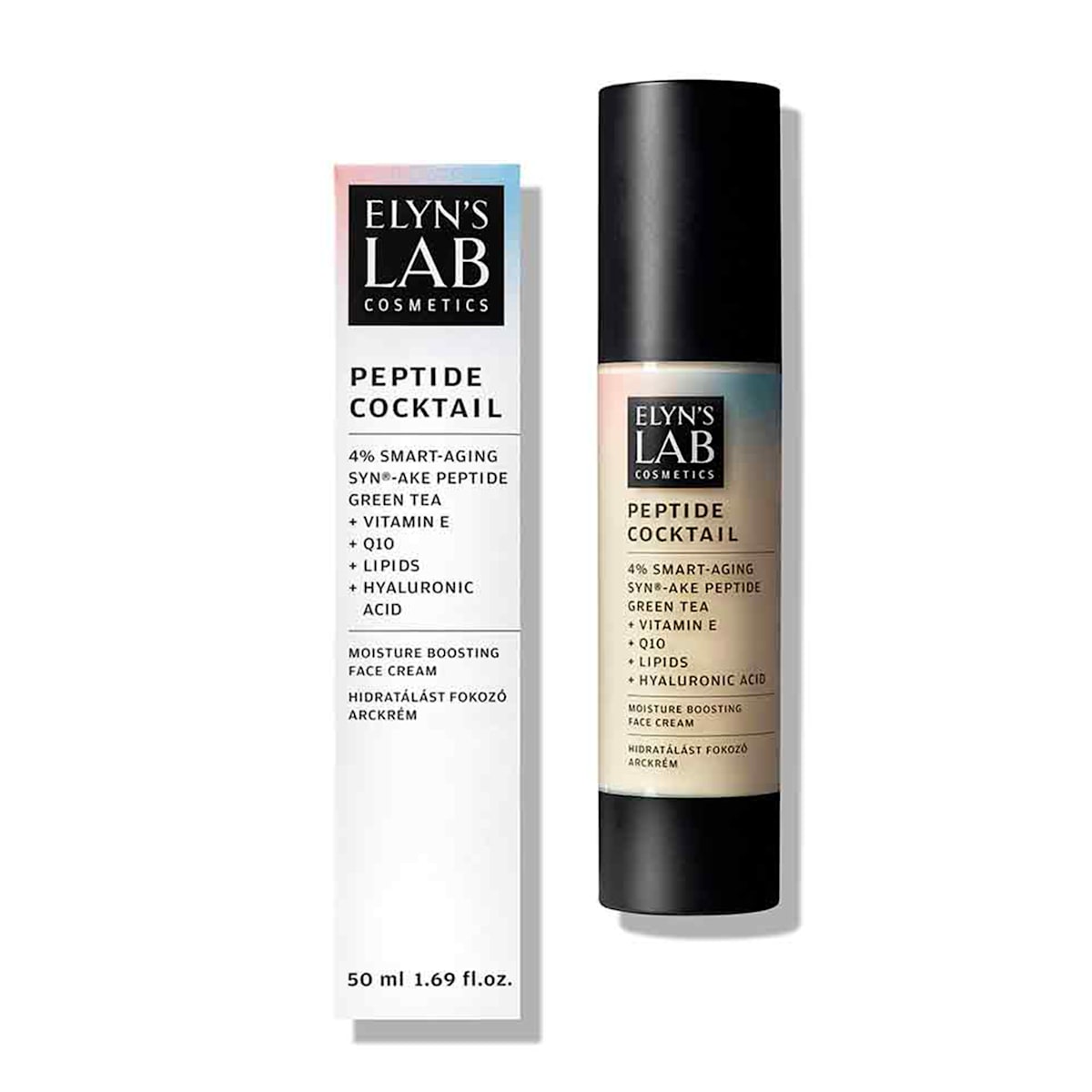 Lotion Éclat New Era & Secret Clarity Elyn's Lab Cremă hidratantă Peptide Cocktail 4% Smart-Aging, 50 ml