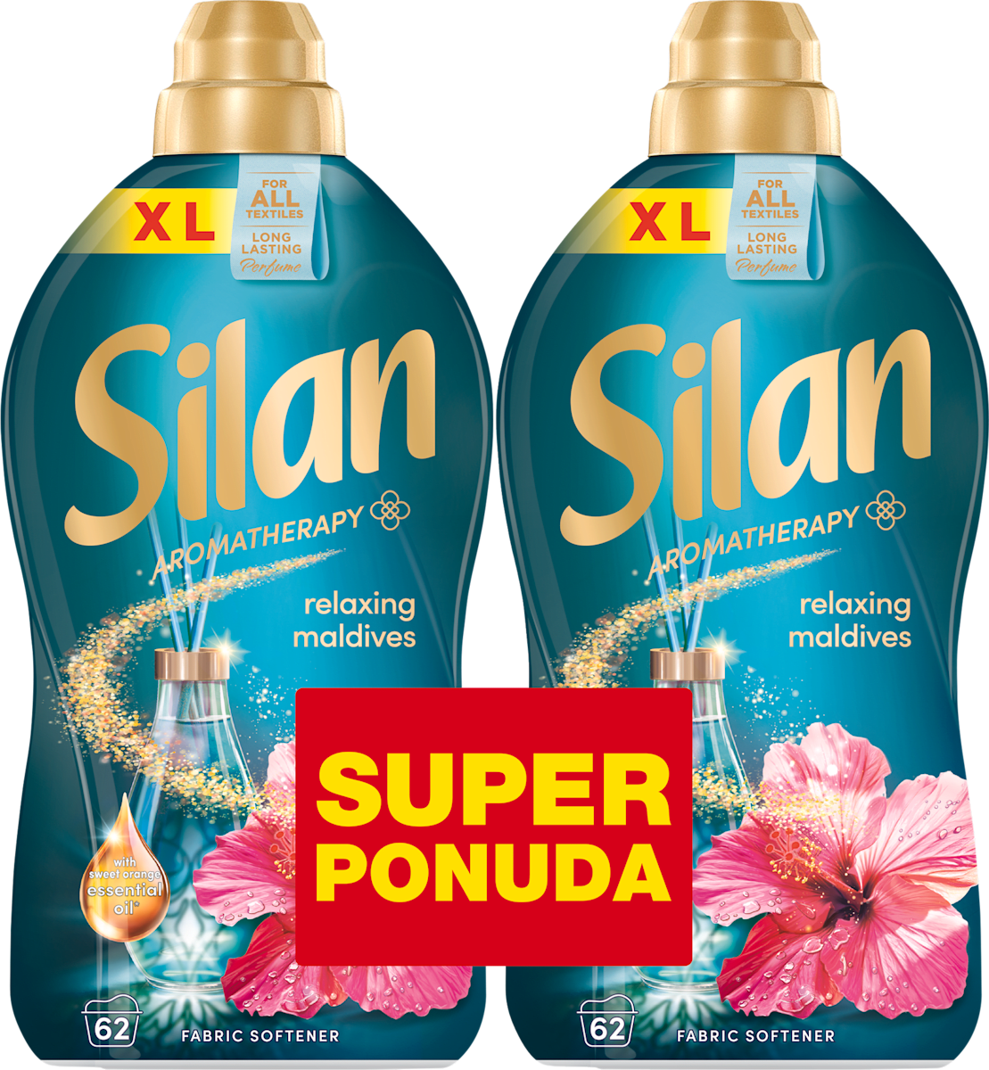 Silan Omekšivač za rublje Aromatherapy – relaxing maldives, 2 x 1,364 l ...