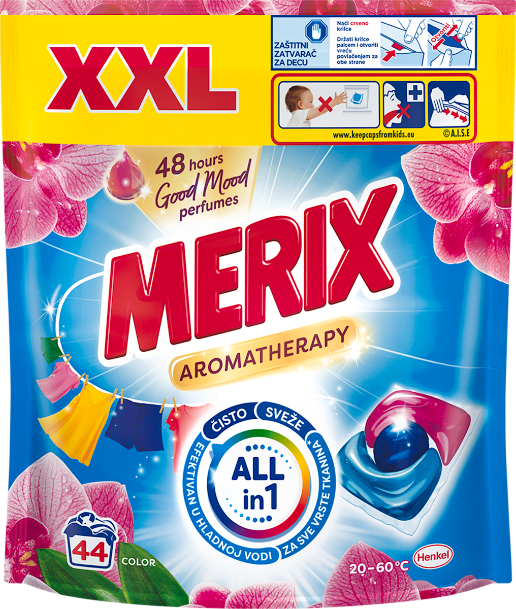 MERIX AROMATHERAPY kapsule za pranje veša, 44 kom | dm.rs