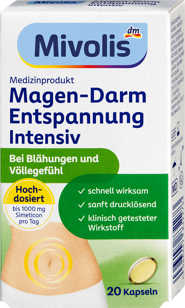 Mivolis Magen-Darm-Entspannung Intensiv Kapseln, 20 St dauerhaft günstig online kaufen