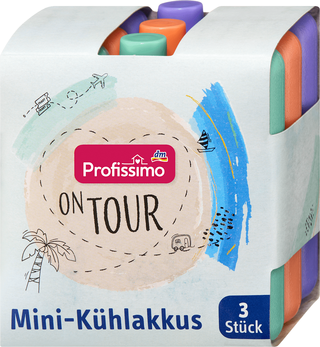 kühlpads zum knicken dm Mini-Kühlakkus on tour, 3 St Holzstuhl Kalo