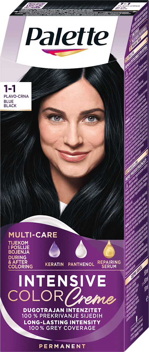 Palette INTENSIVE COLOR CREME Boja za kosu – 1-1 (C1) plavičasto-crna ...