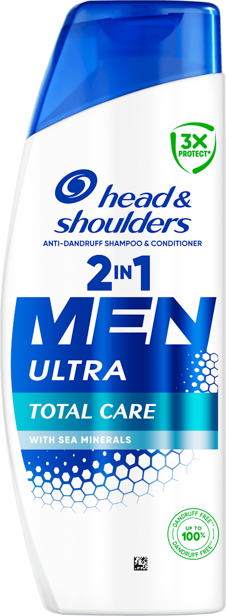 Czech Republic product data sample: šampon na vlasy Men Ultra Total Care 2 v 1, 330 ml