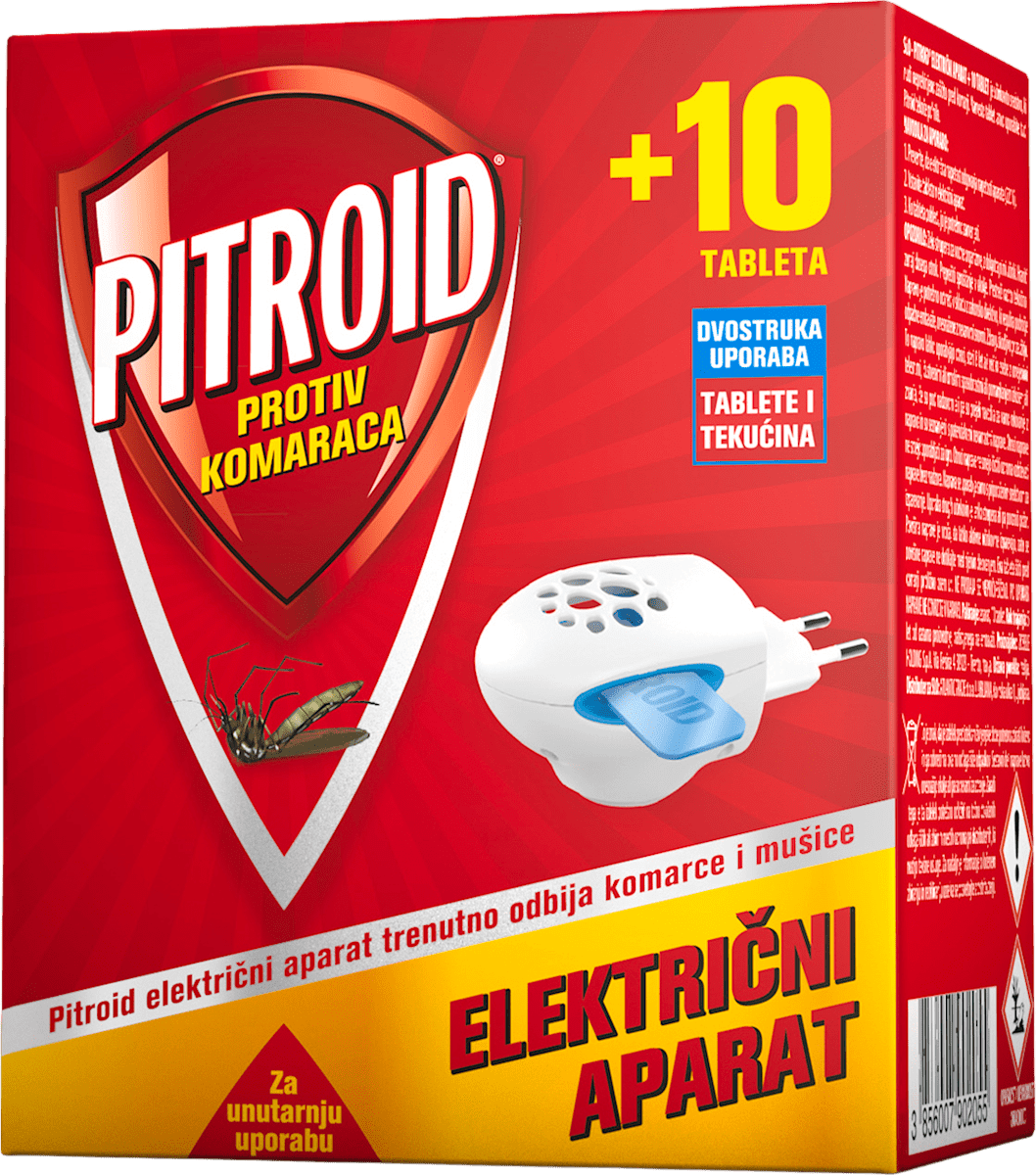 PITROID Električni aparat i 10 tableta protiv komaraca, 1 kom. | dm.hr