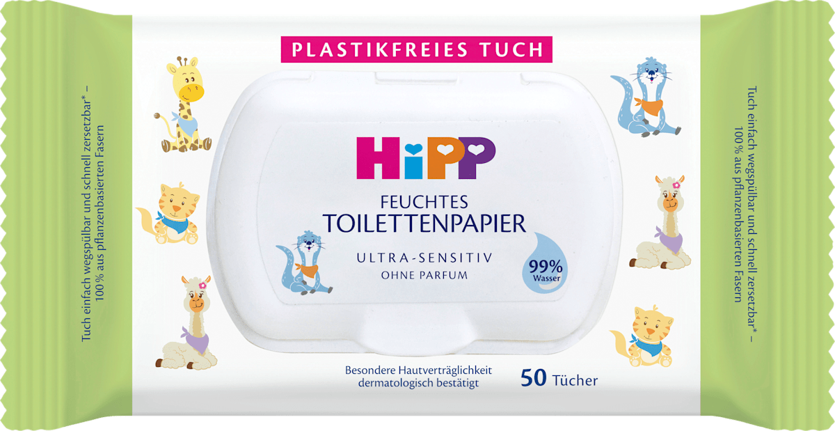HiPP Babysanft Feuchte Toilettentücher ultra sensitiv, 50 St dauerhaft günstig online kaufen