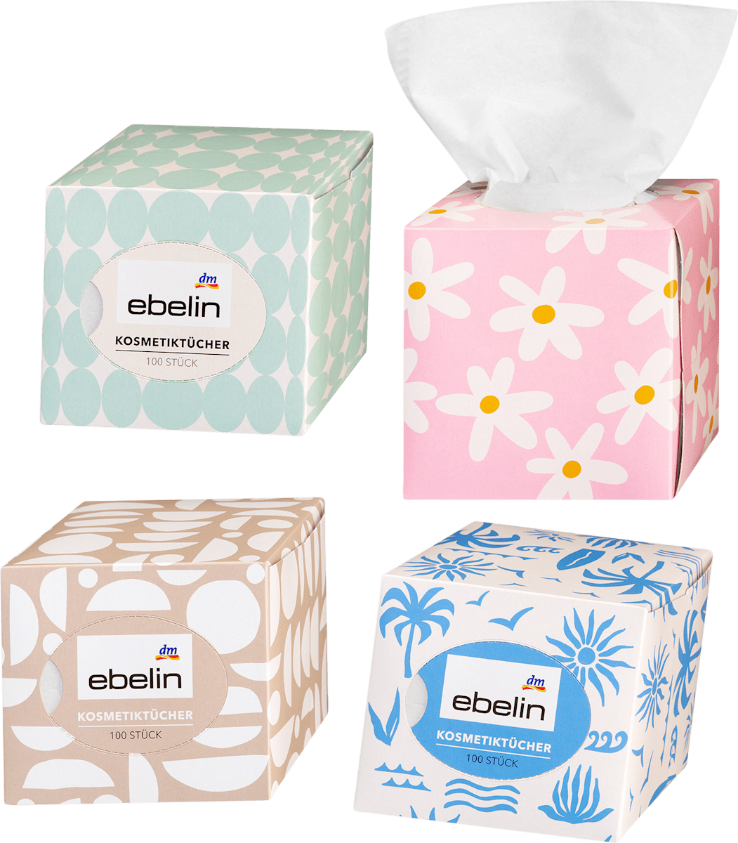 ebelin Kosmetiktücher Box Design, 100 St dauerhaft günstig online kaufen