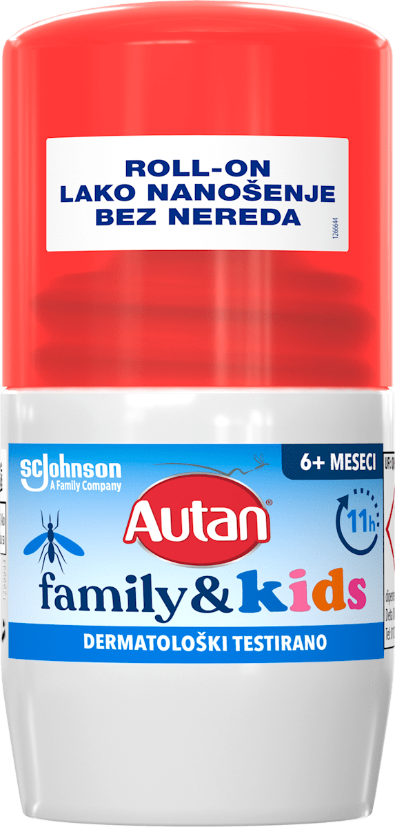 Autan Roll-on repelent family & kids, 50 ml