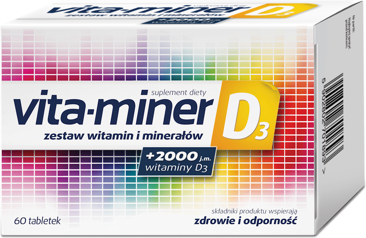 AFLOFARM Suplement diety Vita-Miner D3, 60 szt. kupuj w zawsze ...