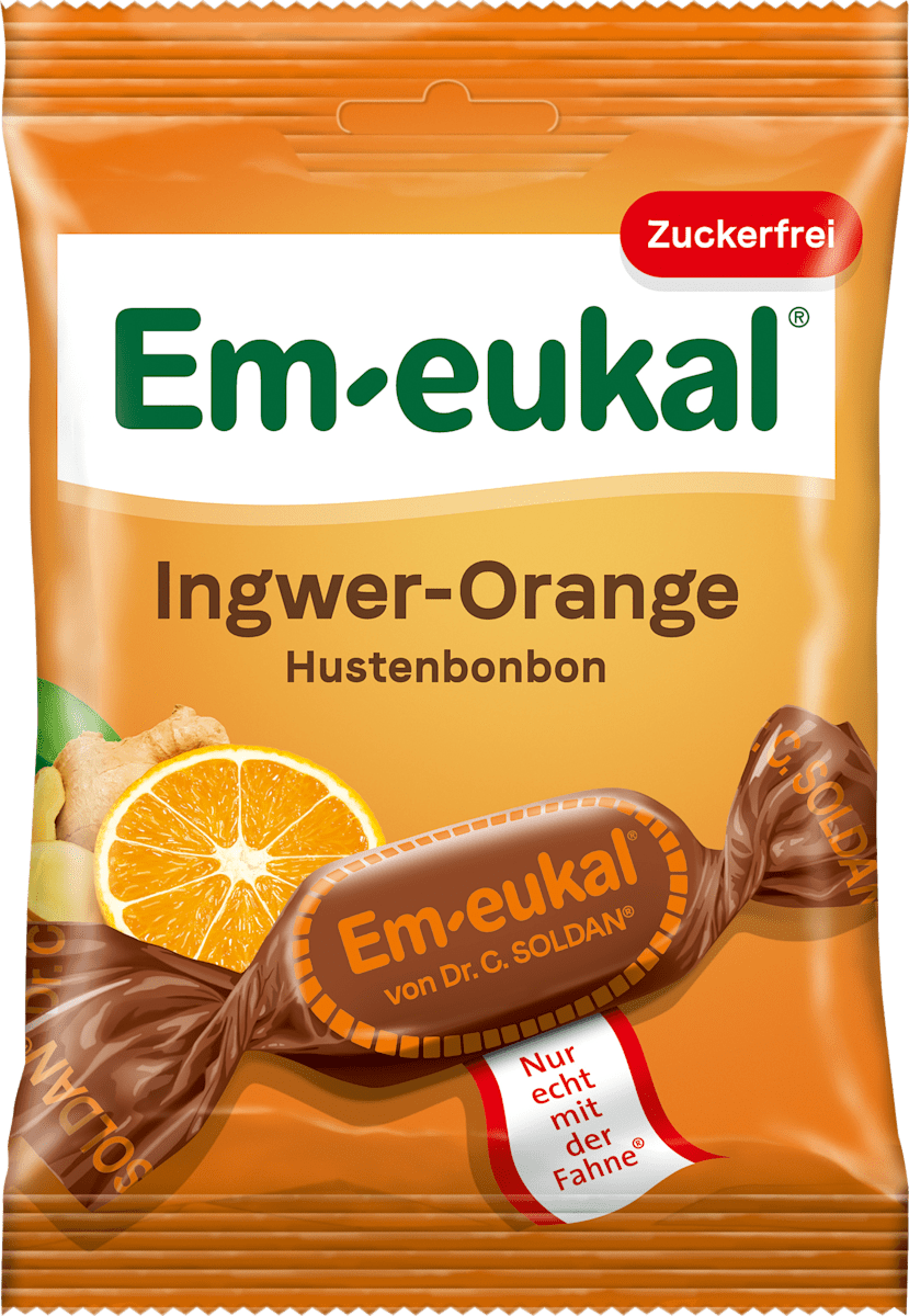 Em-eukal Bonbon, Ingwer-Orange, zuckerfrei, 75 g dauerhaft günstig ...