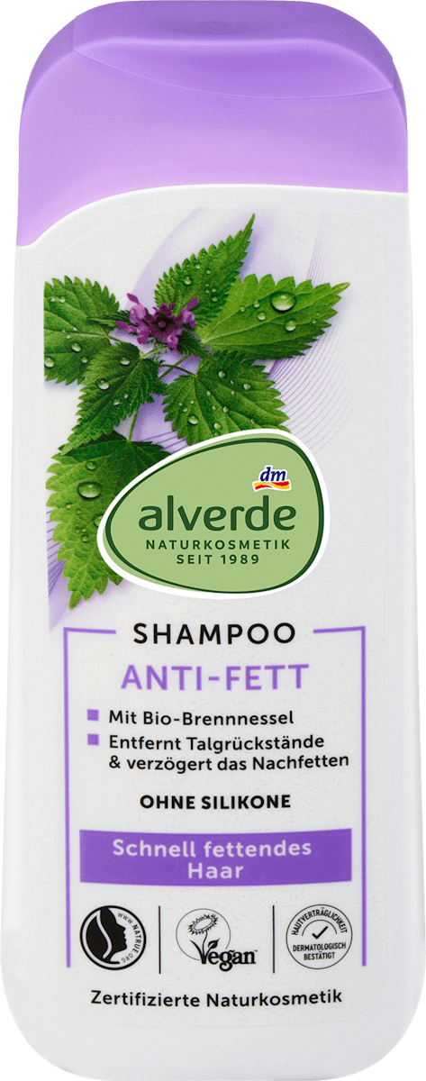alverde NATURKOSMETIK Shampoo Anti-Fett, 200 ml
