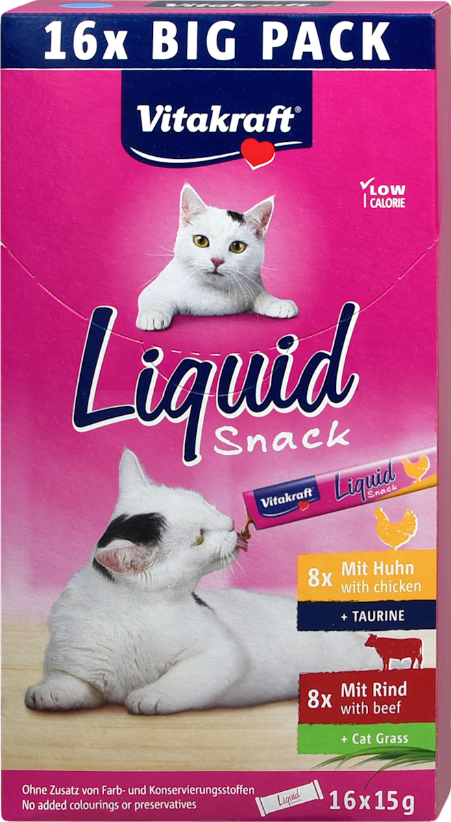 Vitakraft Katzensnack Liquid mit Huhn & Rind, 240 g | dm.at