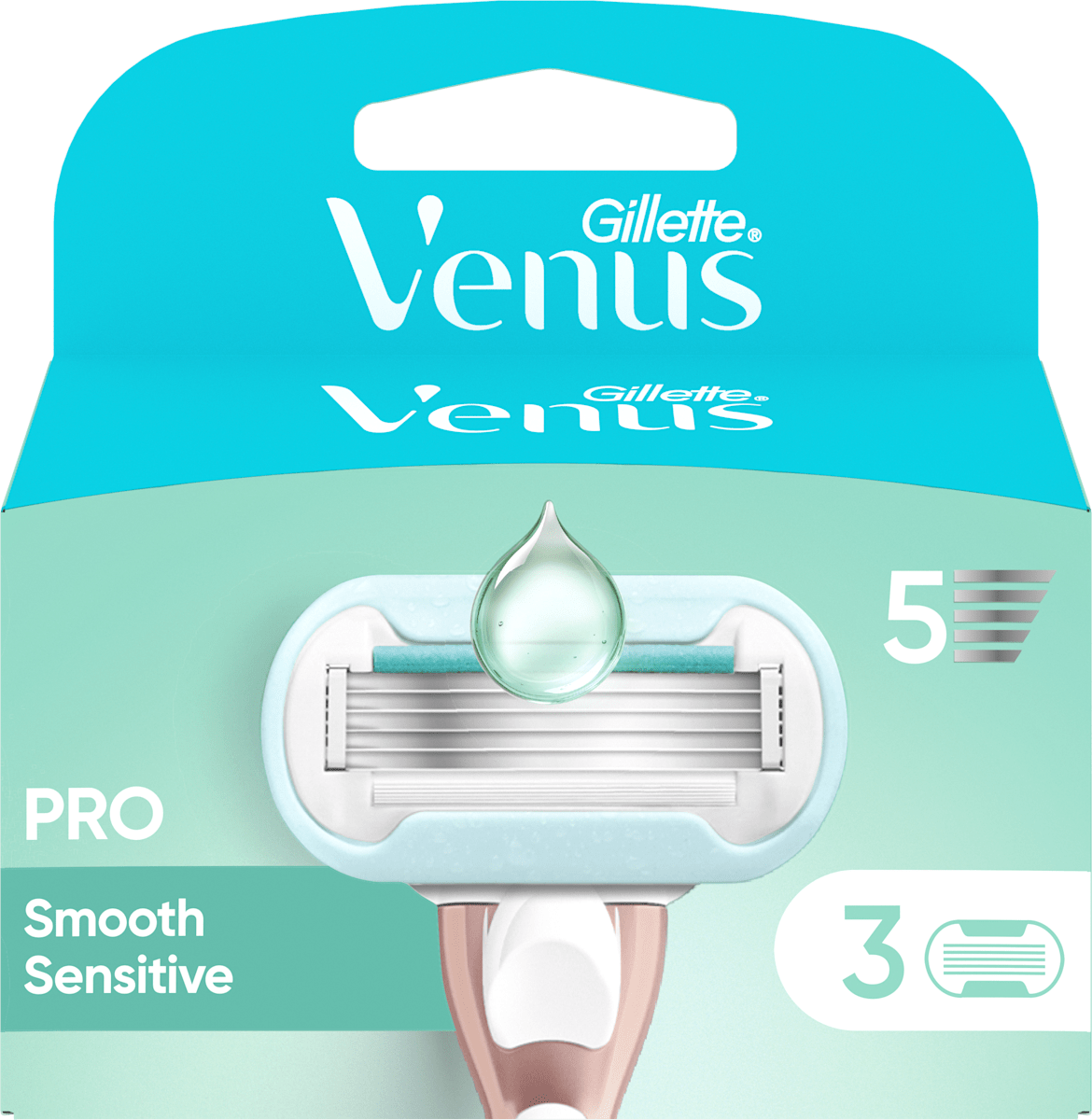 Gillette Venus Zamjenske britvice Pro Smooth Sensitive, 3 kom. | dm.hr