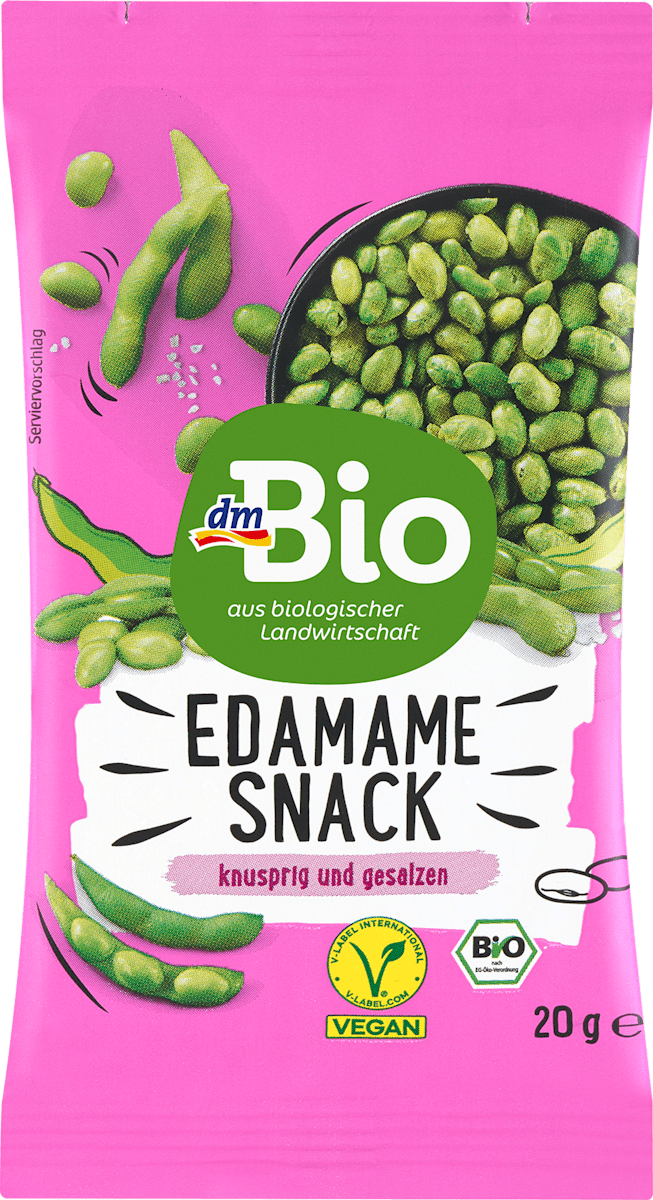 dmBio Bio ocvrta zelena soja edamame s soljo, 20 g | dm.si