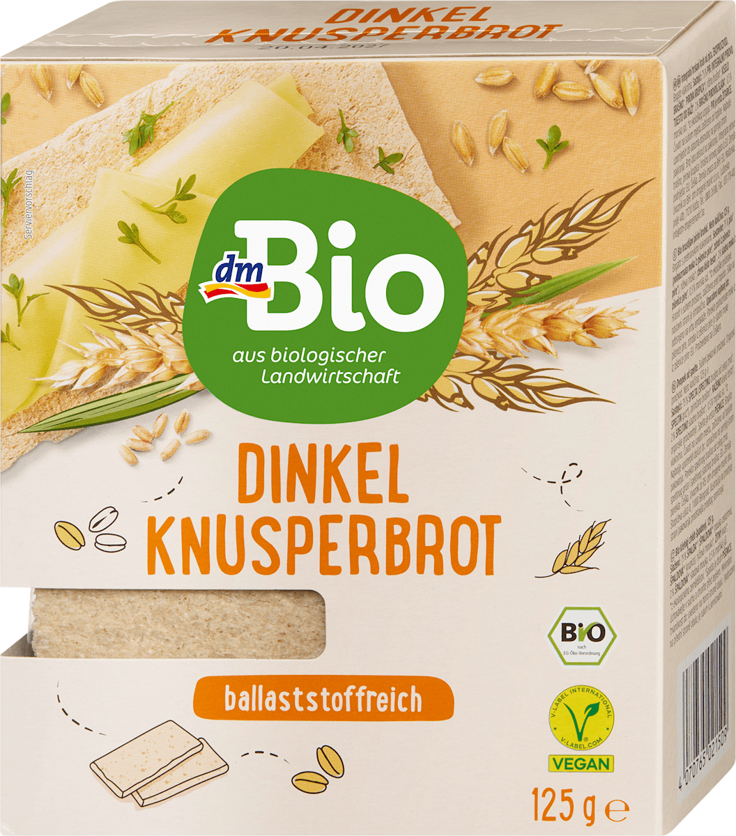 dmBio Dinkel Knusperbrot, 125 g dauerhaft günstig online kaufen