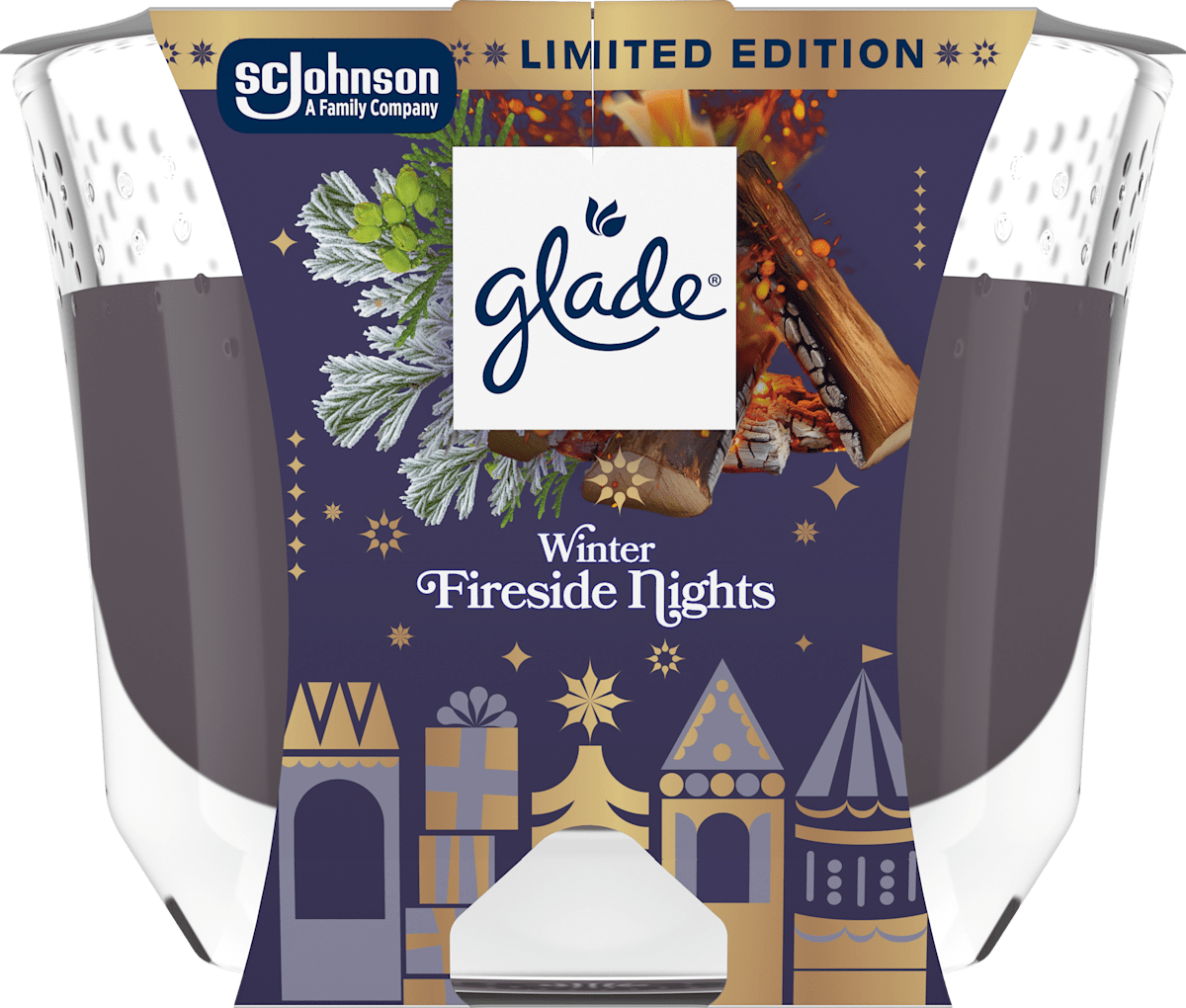 glade Duftkerze Winter Fireside Nights 204 g, 1 St dauerhaft günstig online kaufen