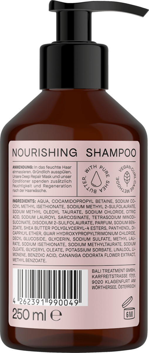 Шампунь Bali Curls увлажняющий, против пушистости, для кудрявых и волнистых волос, 250 мл — фото 2