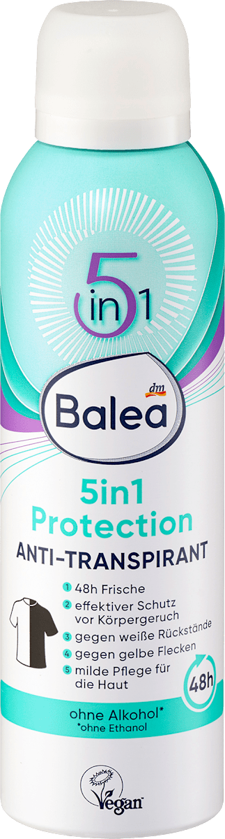 Balea Antitranspirant Deospray Protection 5in1, 200 ml dauerhaft günstig online kaufen