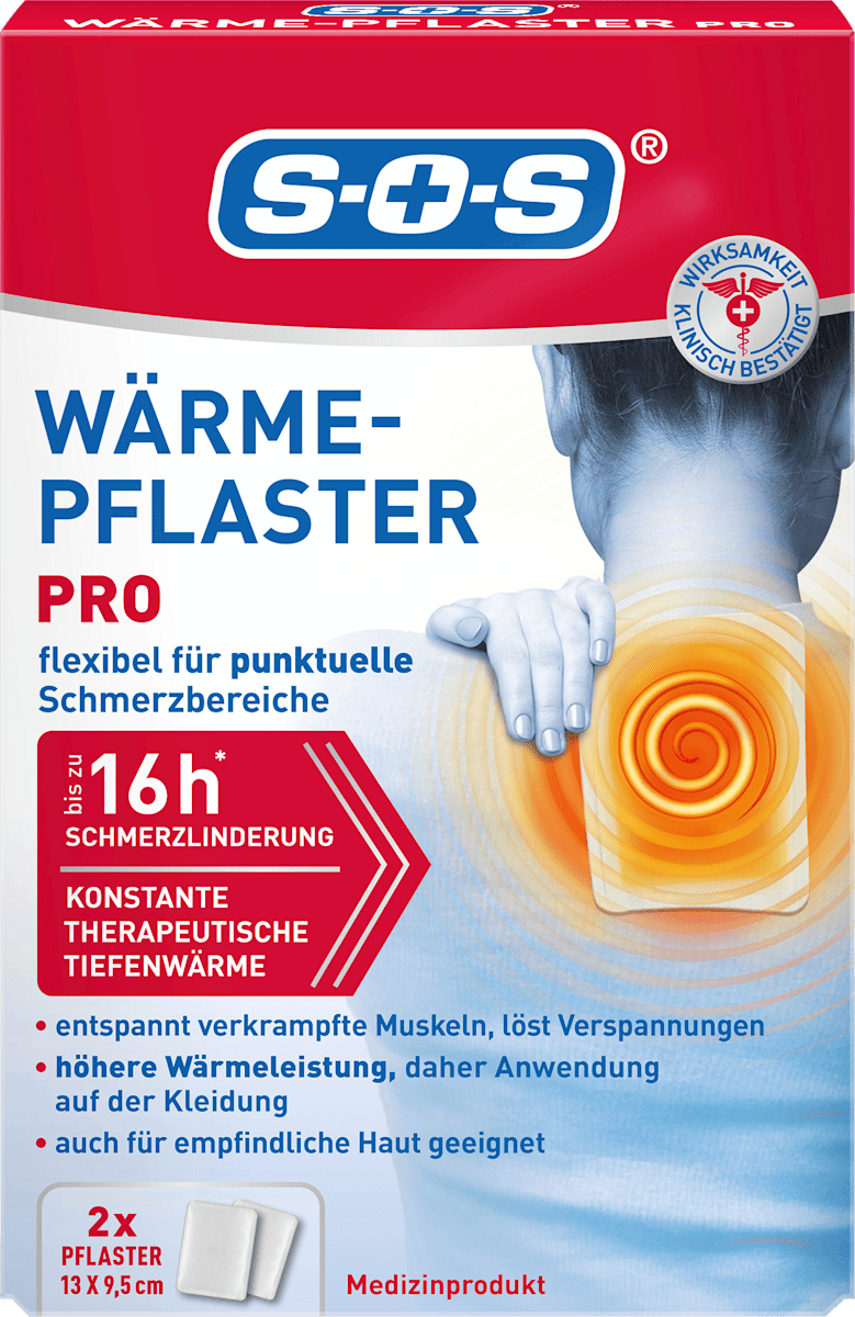 SOS Wärmepflaster PRO, 2 St dauerhaft günstig online kaufen