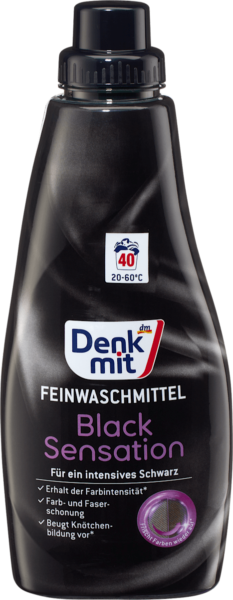 Denkmit Feinwaschmittel Black Sensation flüssig, 40 Wl dauerhaft günstig online kaufen