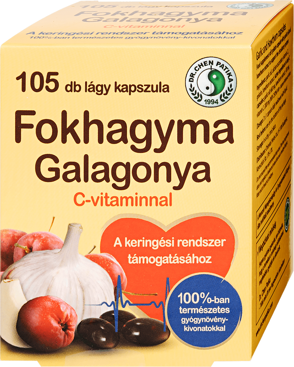 DR CHEN PATIKA Fokhagyma-Galagonya lágy kapszula, 100 db | dm.hu